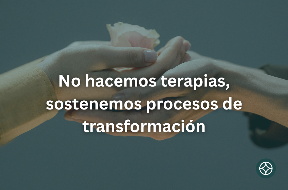 No hacemos terapia, sostenemos procesos de transformación